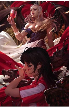 Vampirella Year One 2J published by Dynamite with cover art by Derrick Chew