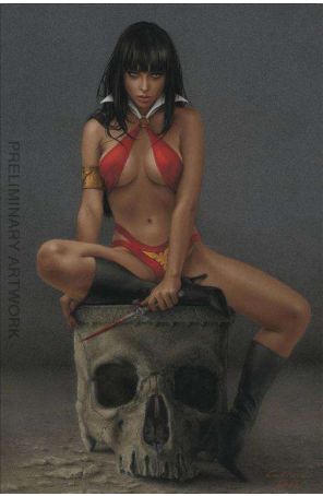 Vampirella Year One 5J published by Dynamite with cover art by Celina