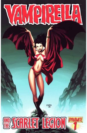 Vampirella and the Scarlet Legion 1B published by Dynamite with cover art by Sean Chen