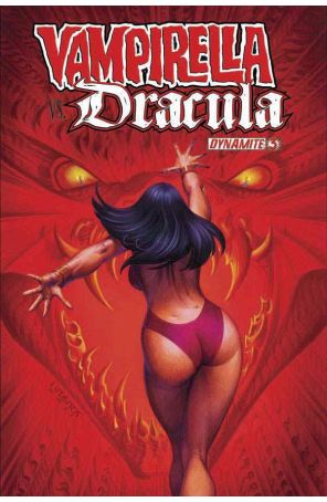 Vampirella vs. Dracula 3 published by Dynamite with cover art by Joseph Michael Linsner