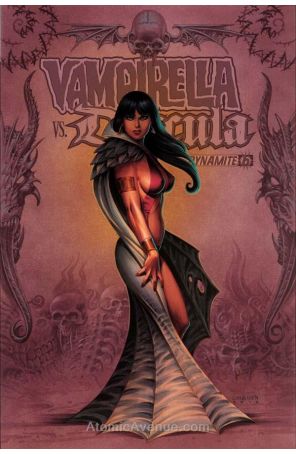 Vampirella vs. Dracula 6 published by Dynamite with cover art by Joseph Michael Linsner