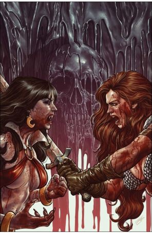 Vampirella vs. Red Sonja: Red City 1J published by Dynamite with cover art by Diego Yapur
