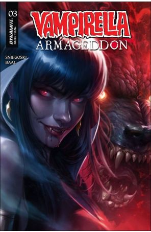 Vampirella: Armageddon 3A published by Dynamite with cover art by Francesco Mattina