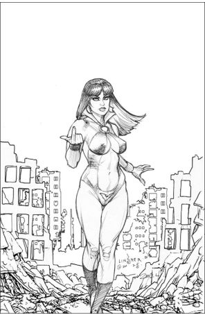 Vampirella: Armageddon 3J published by Dynamite with cover art by Joseph Michael Linsner