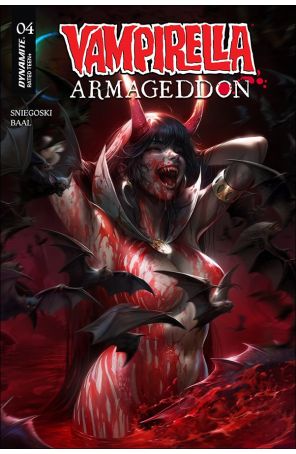 Vampirella: Armageddon 4A published by Dynamite with cover art by Francesco Mattina