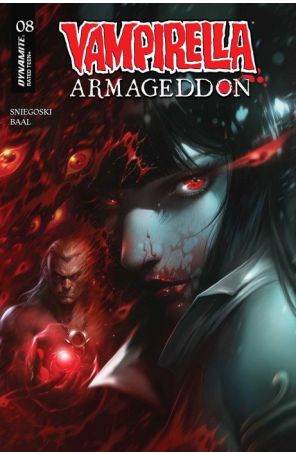 Vampirella: Armageddon 8A published by Dynamite with cover art by Francesco Mattina