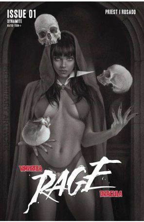 Vampirella/Dracula: Rage 1J published by Dynamite with cover art by Celina