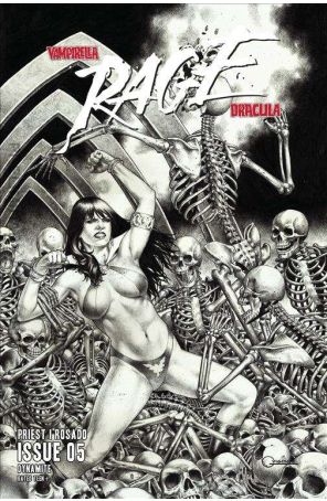 Vampirella/Dracula: Rage 5G published by Dynamite with cover art by Geebo Vigonte