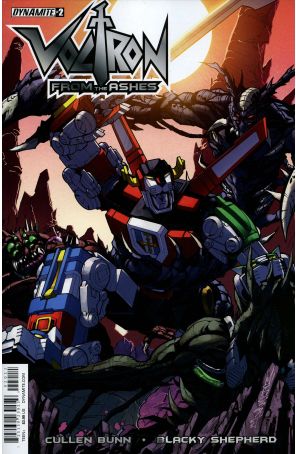 Voltron: From The Ashes 2 published by Dynamite with cover art by Alex Milne