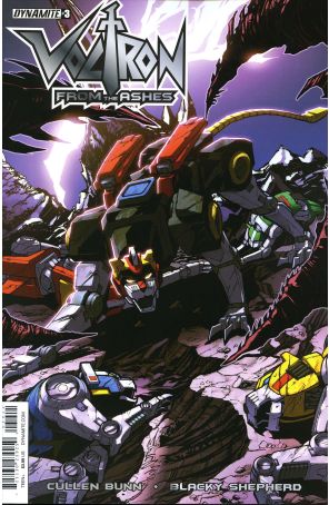Voltron: From The Ashes 3 published by Dynamite with cover art by Alex Milne