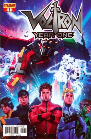 Voltron: Year One 1A published by Dynamite with cover art by Admira Wijaya