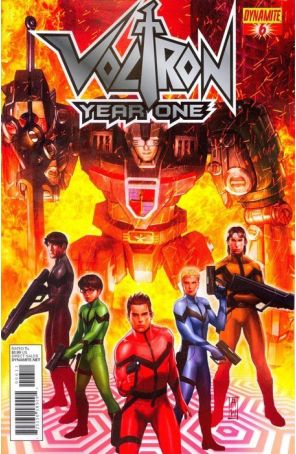 Voltron: Year One 6 published by Dynamite with cover art by Admira Wijaya