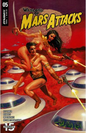 Warlord of Mars Attacks 5A published by Dynamite with cover art by Greg Hildebrandt