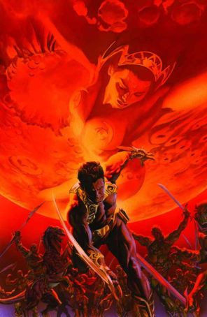 Warlord of Mars 1F published by Dynamite with cover art by Alex Ross