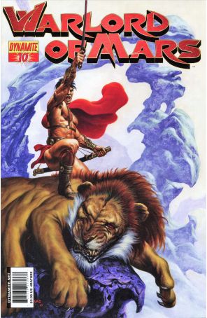 Warlord of Mars 10A published by Dynamite with cover art by Joe Jusko
