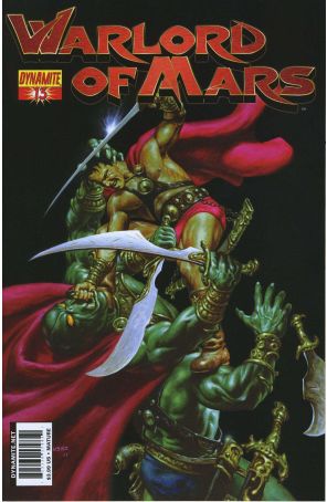 Warlord of Mars 13A published by Dynamite with cover art by Joe Jusko