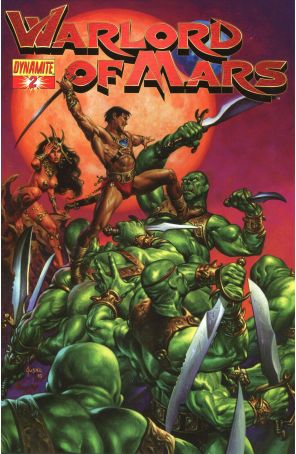 Warlord of Mars 2B published by Dynamite with cover art by Joe Jusko