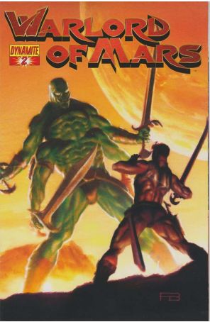 Warlord of Mars 2C published by Dynamite with cover art by Patrick Berkenkotter