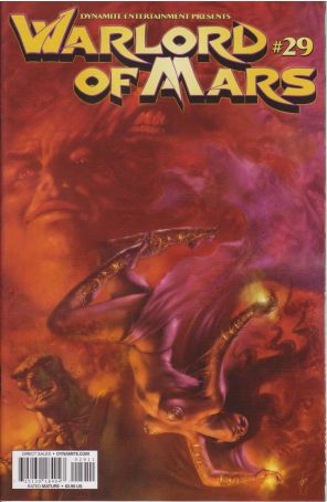 Warlord of Mars 29B published by Dynamite with cover art by Lucio Parrillo