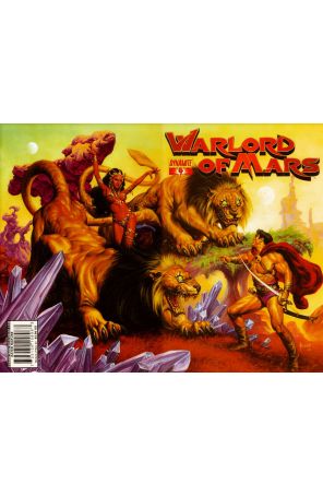 Warlord of Mars 4B published by Dynamite with cover art by Joe Jusko