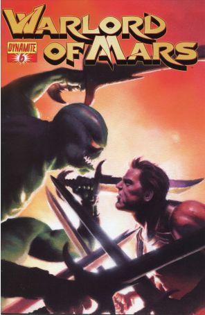 Warlord of Mars 6C published by Dynamite with cover art by Patrick Berkenkotter