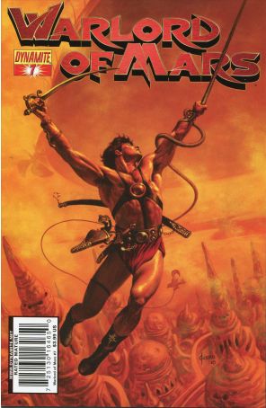 Warlord of Mars 7A published by Dynamite with cover art by Joe Jusko