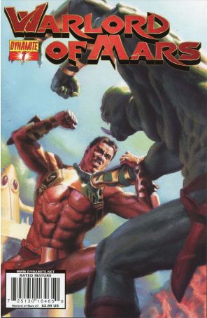 Warlord of Mars 7D published by Dynamite with cover art by Patrick Berkenkotter
