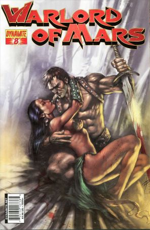 Warlord of Mars 8B published by Dynamite with cover art by Lucio Parrillo