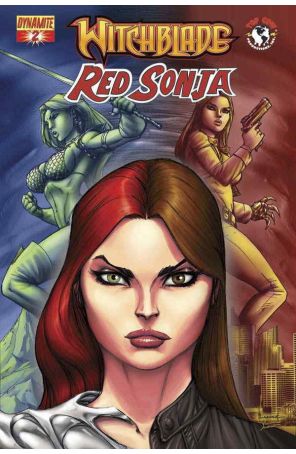 Witchblade/Red Sonja 2 published by Dynamite with cover art by Alé Garza
