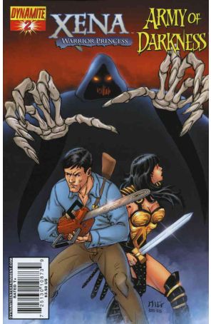 Xena/Army of Darkness: What Again?! 2A published by Dynamite with cover art by Miguel Montenegro