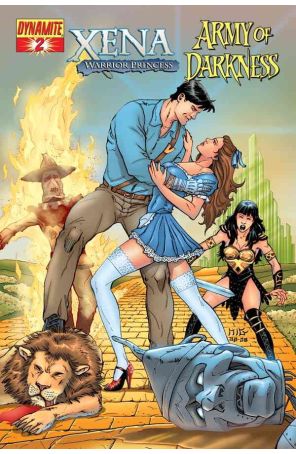 Xena/Army of Darkness: What Again?! 2B published by Dynamite with cover art by Miguel Montenegro
