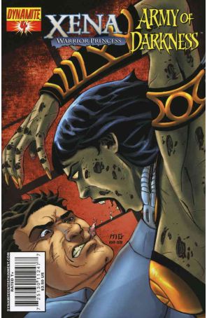 Xena/Army of Darkness: What Again?! 4B published by Dynamite with cover art by Miguel Montenegro
