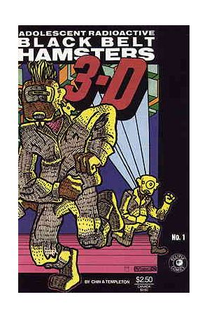 Adolescent Radioactive Black Belt Hamsters in 3-D 1 published by Eclipse with cover art by Parsonavich