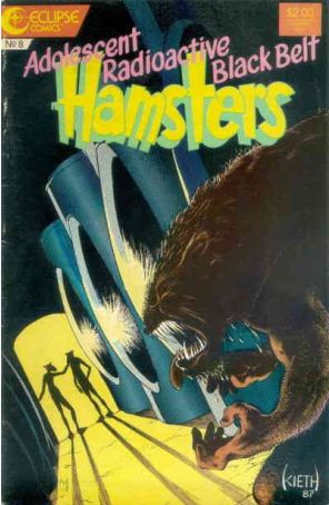 The Adolescent Radioactive Black Belt Hamsters 8 published by Eclipse with cover art by Sam Kieth