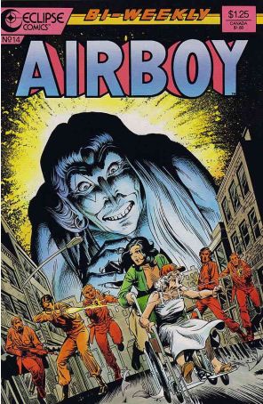 Airboy 14 published by Eclipse with cover art by Ron Randall