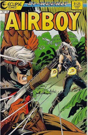 Airboy 16 published by Eclipse with cover art by Ron Randall