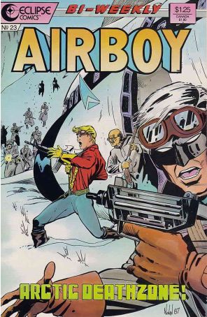 Airboy 23 published by Eclipse with cover art by Graham Nolan