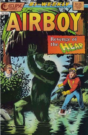 Airboy 25 published by Eclipse with cover art by Tom Yeates