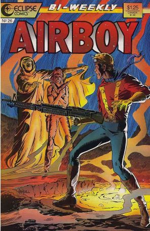 Airboy 26 published by Eclipse with cover art by Ron Randall