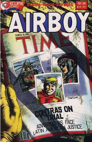 Airboy 36 published by Eclipse with cover art by Stan Woch
