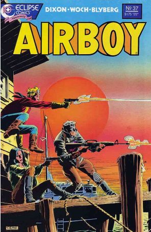 Airboy 37 published by Eclipse with cover art by Tom Yeates