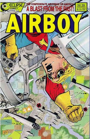 Airboy 39 published by Eclipse with cover art by Tim Conrad