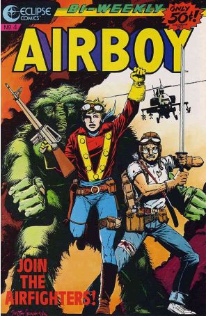 Airboy 4 published by Eclipse with cover art by Timothy Truman