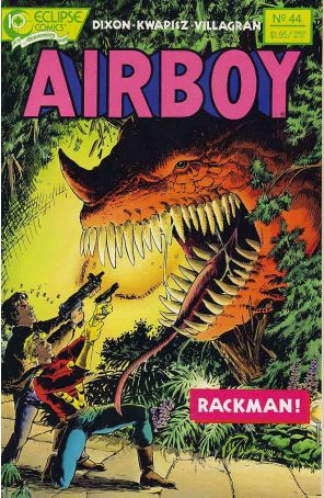 Airboy 44 published by Eclipse with cover art by Gary Kwapisz