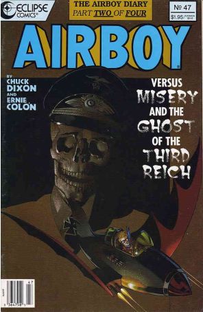 Airboy 47 published by Eclipse with cover art by Ernie Colón