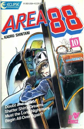 Area 88 10 published by Eclipse with cover art by Kaoru Shintani