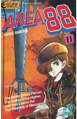 Area 88 11 published by Eclipse with cover art by Kaoru Shintani