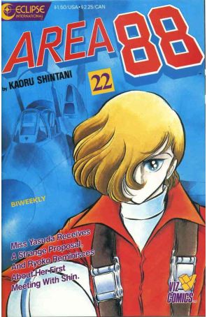 Area 88 22 published by Eclipse with cover art by Kaoru Shintani