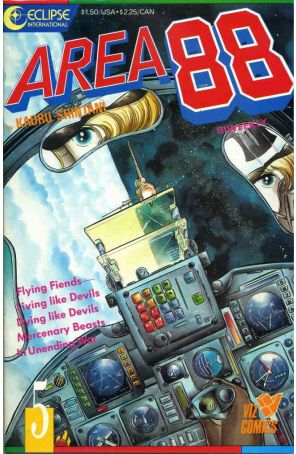 Area 88 5 published by Eclipse with cover art by Kaoru Shintani