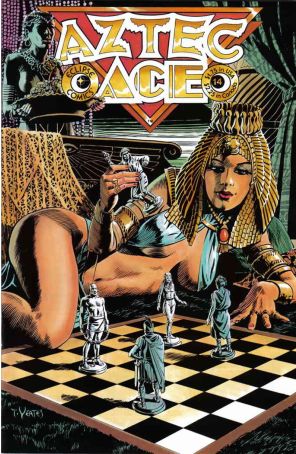 Aztec Ace 14 published by Eclipse with cover art by Tom Yeates